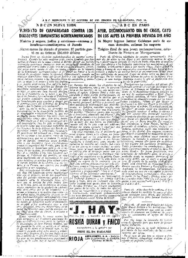 ABC MADRID 19-10-1949 página 13