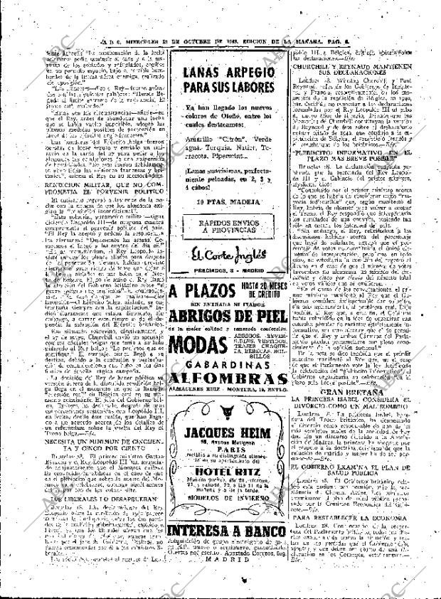 ABC MADRID 19-10-1949 página 8