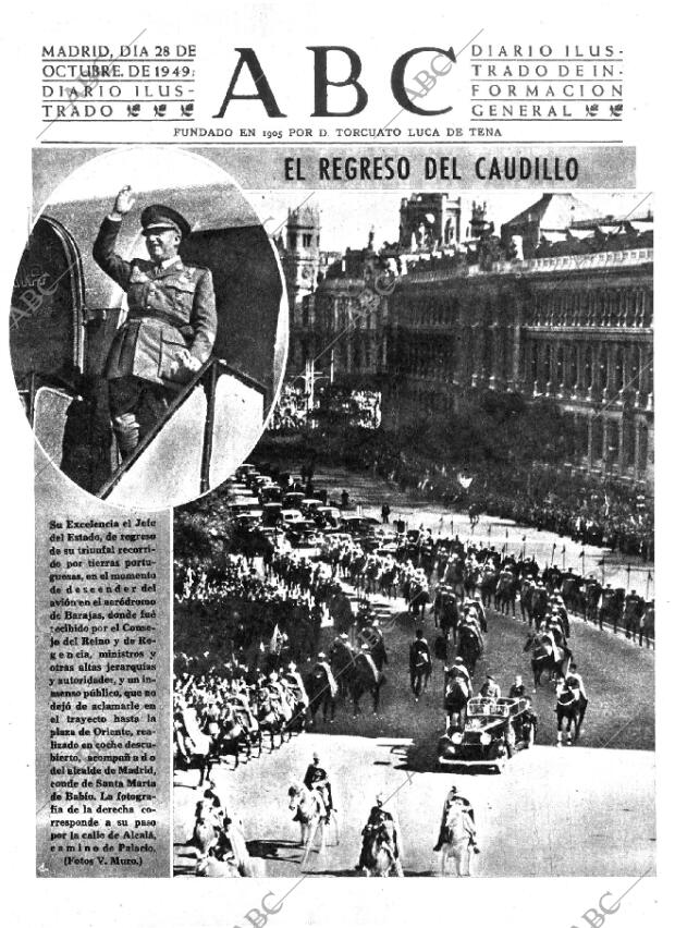 ABC MADRID 28-10-1949 página 1