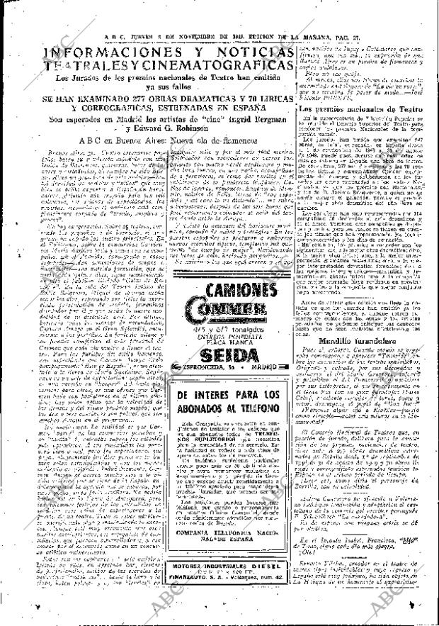 ABC MADRID 03-11-1949 página 27