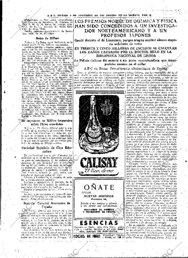 ABC MADRID 04-11-1949 página 15