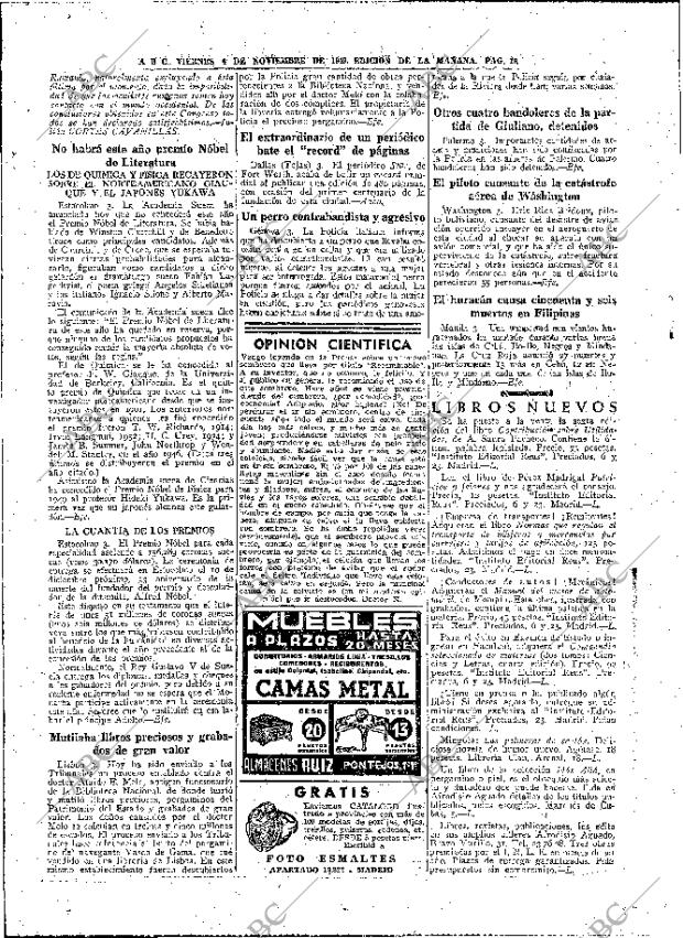 ABC MADRID 04-11-1949 página 16