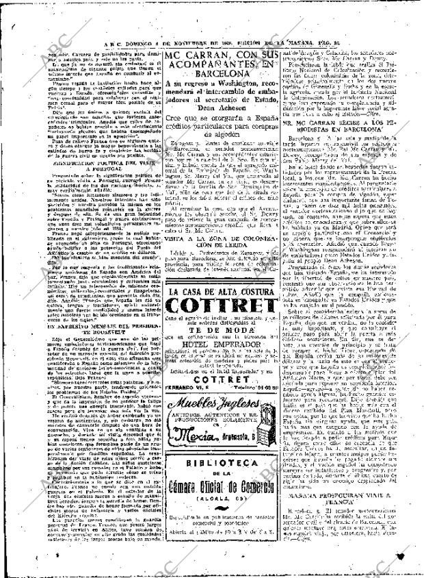 ABC MADRID 06-11-1949 página 16