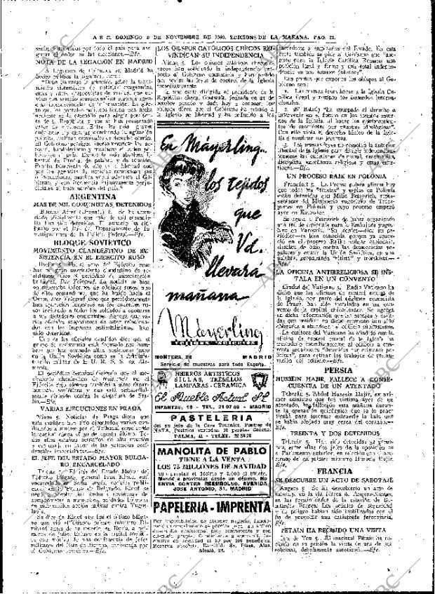 ABC MADRID 06-11-1949 página 21