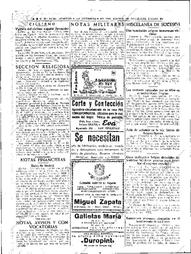 ABC SEVILLA 06-11-1949 página 10