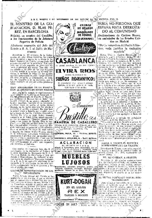ABC MADRID 08-11-1949 página 18