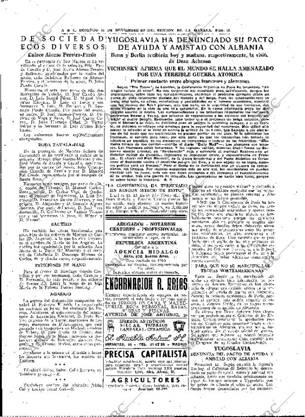 ABC MADRID 13-11-1949 página 19