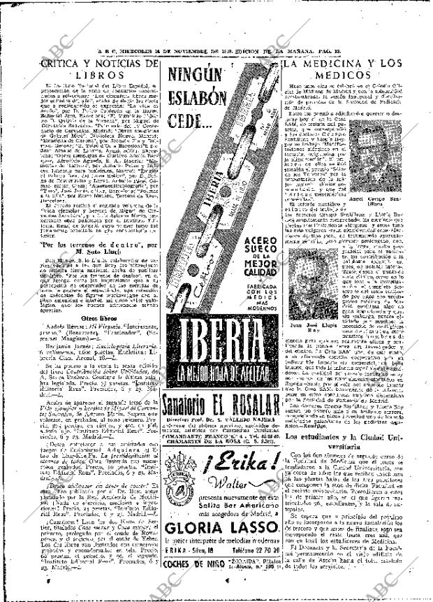 ABC MADRID 16-11-1949 página 18