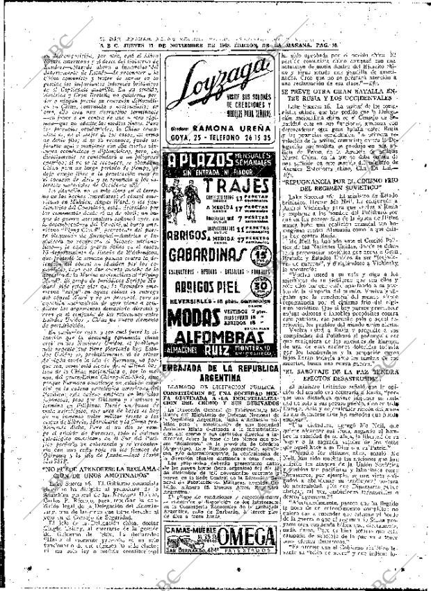 ABC MADRID 17-11-1949 página 16