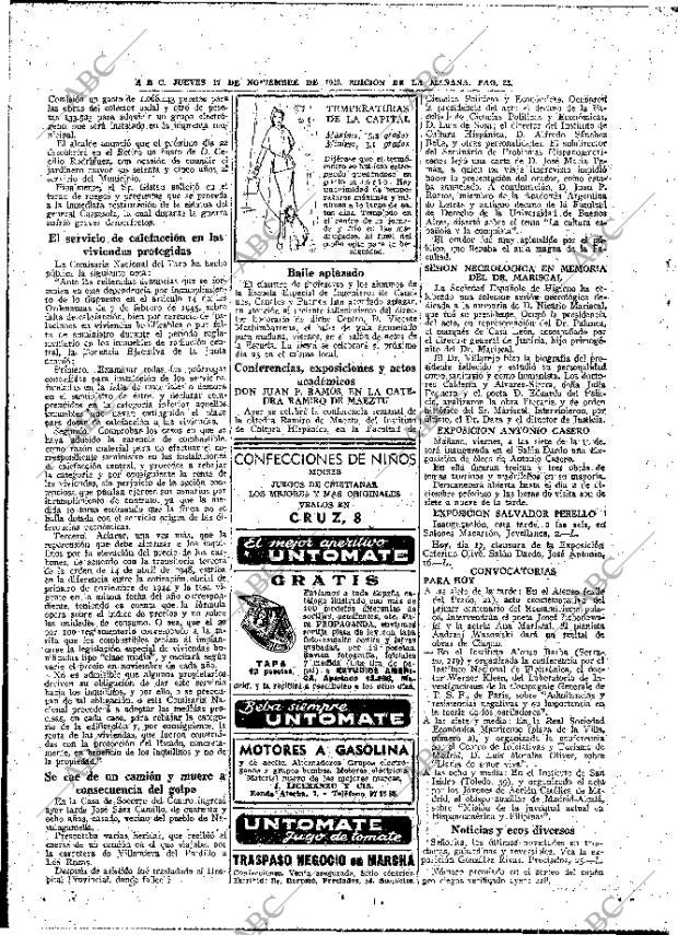 ABC MADRID 17-11-1949 página 22