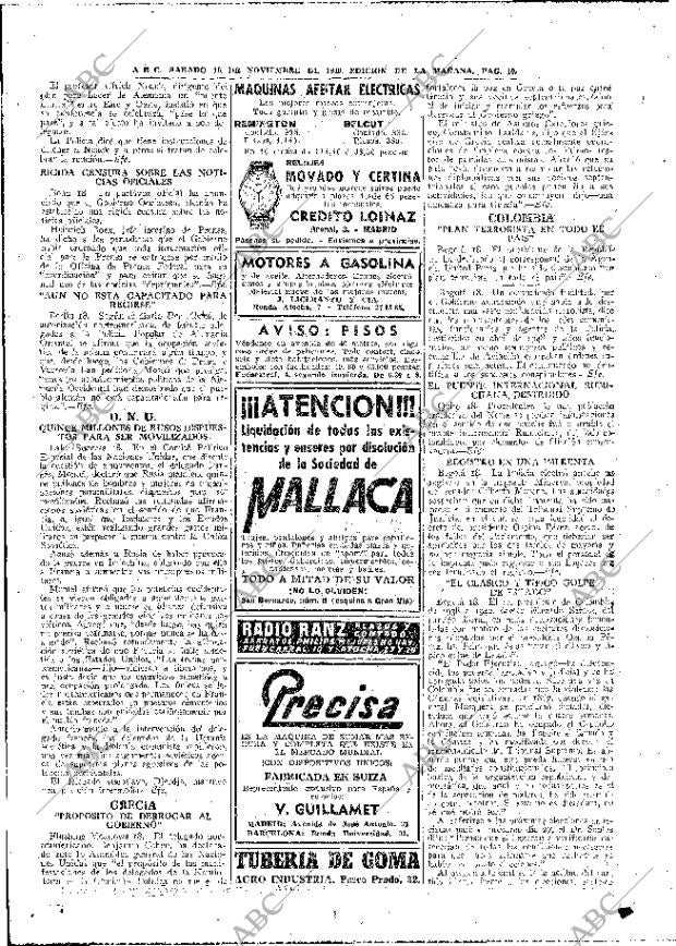 ABC MADRID 19-11-1949 página 10