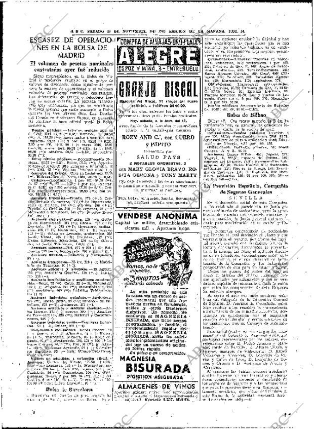 ABC MADRID 19-11-1949 página 14