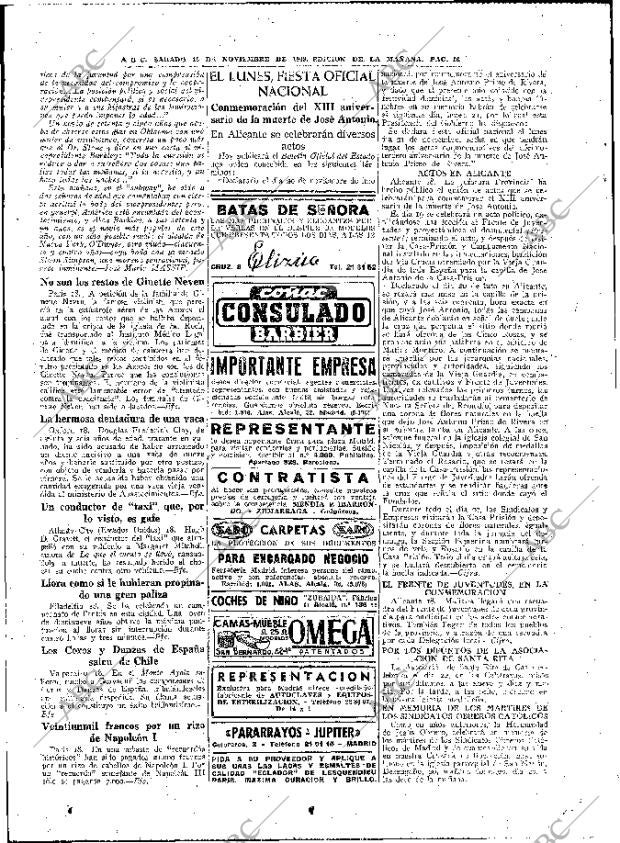 ABC MADRID 19-11-1949 página 16