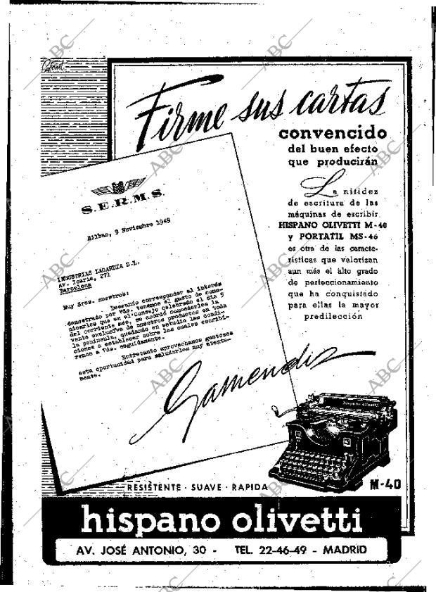 ABC MADRID 19-11-1949 página 2