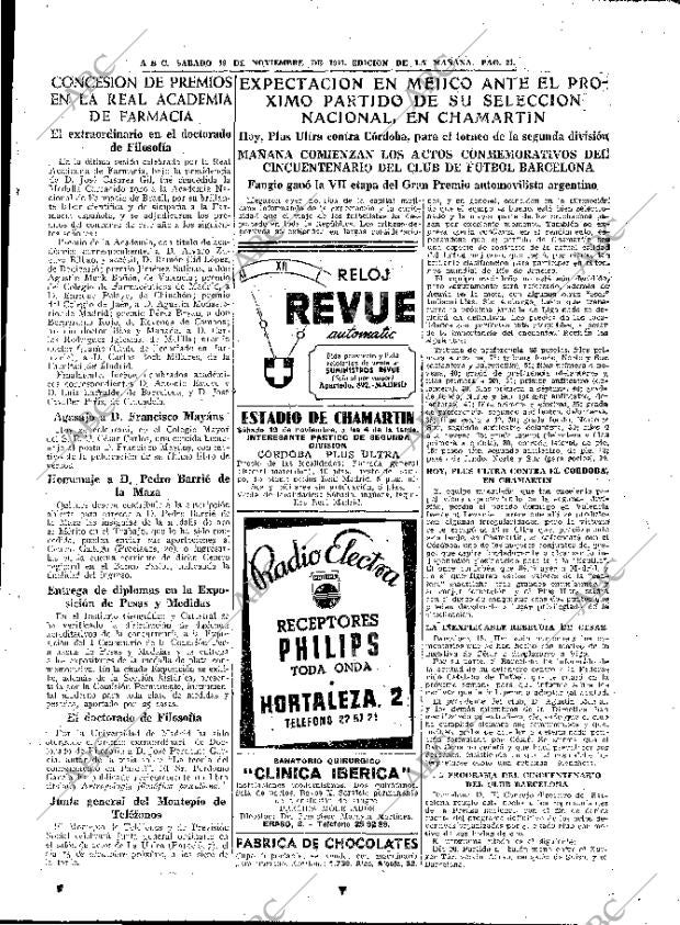 ABC MADRID 19-11-1949 página 21