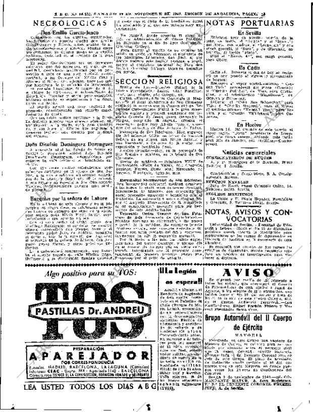 ABC SEVILLA 19-11-1949 página 13