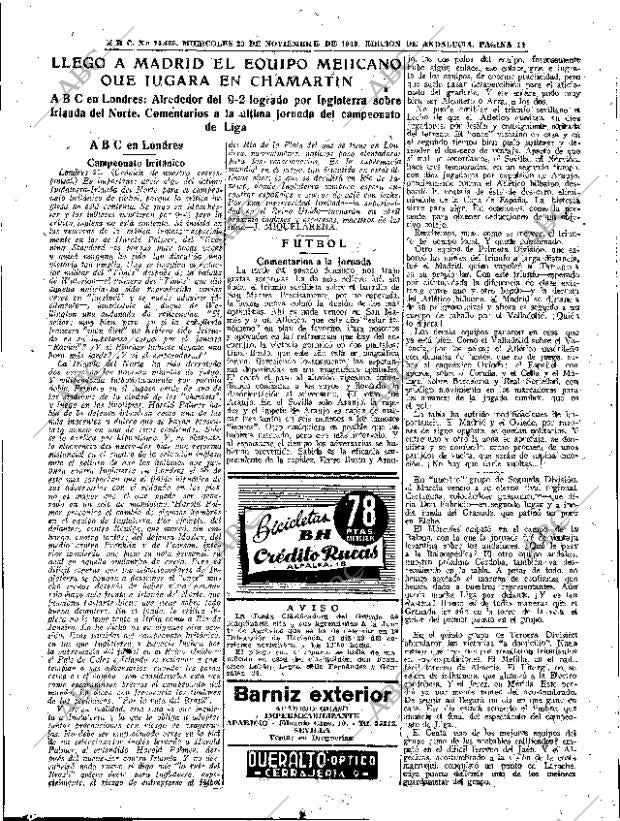 ABC SEVILLA 23-11-1949 página 11