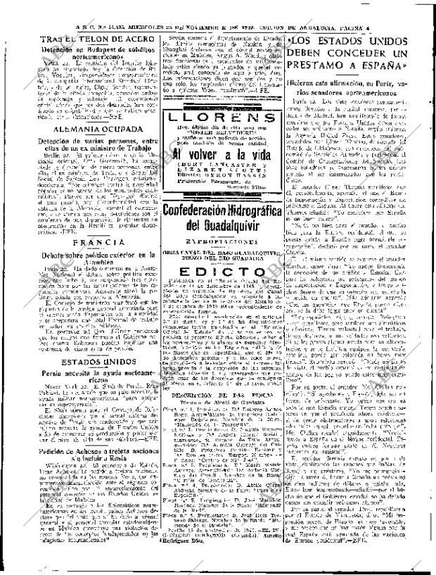 ABC SEVILLA 23-11-1949 página 4