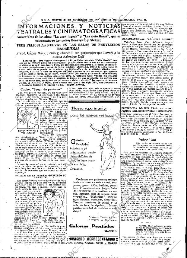 ABC MADRID 29-11-1949 página 23