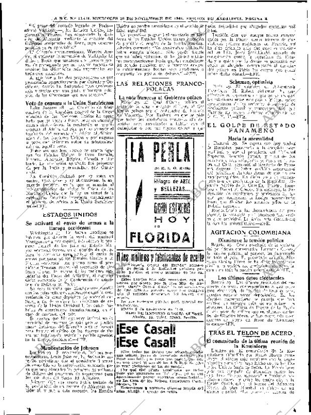 ABC SEVILLA 30-11-1949 página 4