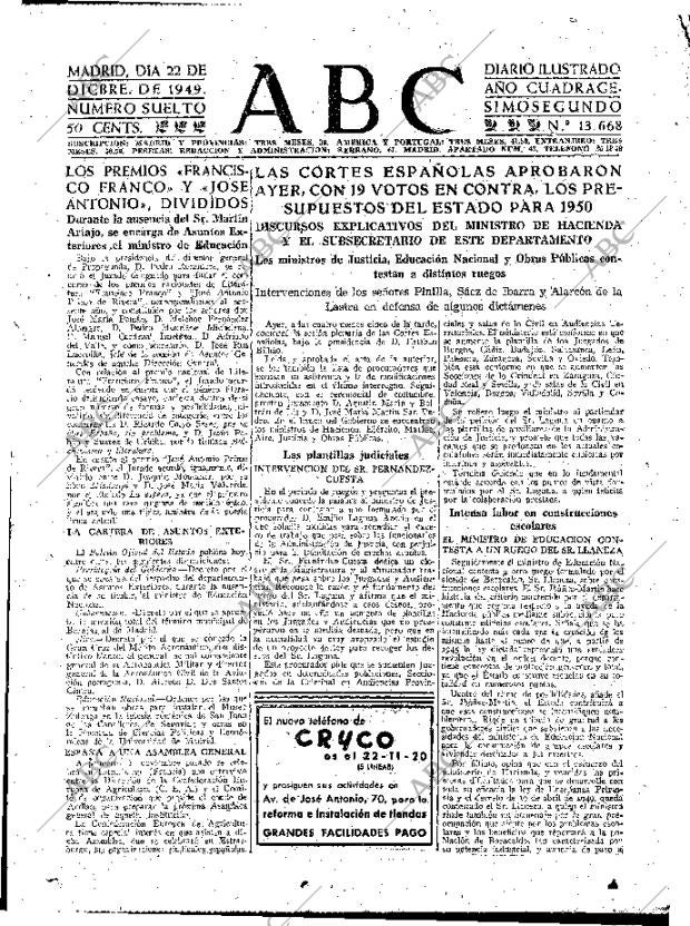 ABC MADRID 22-12-1949 página 15