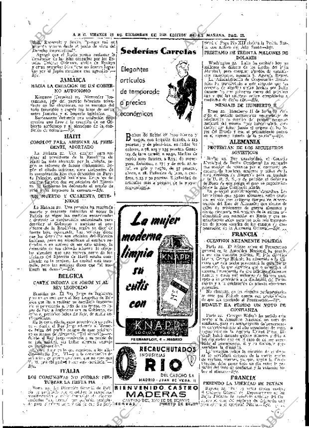 ABC MADRID 23-12-1949 página 25