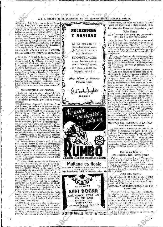 ABC MADRID 24-12-1949 página 18