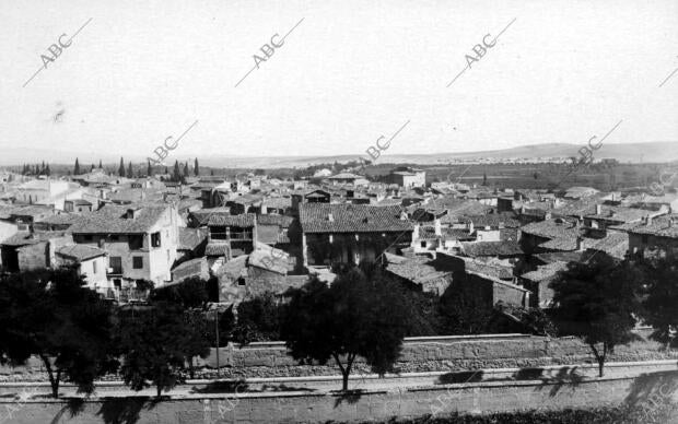 Vista parcial del pueblo la almunia de doña Godina (Zaragoza)