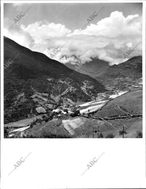 El valle de arán desde Vilach, Bellezas del pirineo español