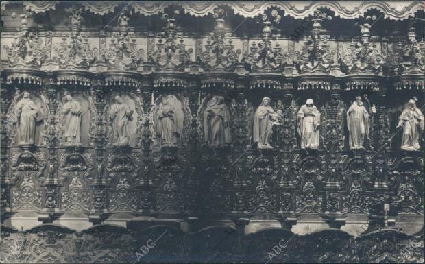 Detalle del coro de la catedral de Guadix