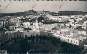 Vista parcial del barrio de Ayamonte Unido al recuerdo del descubridor de...