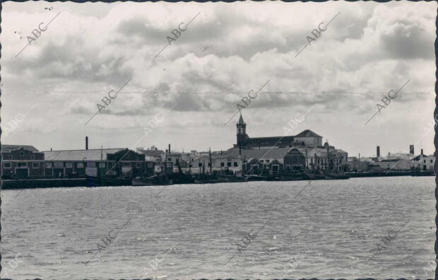 Vista de Barcos Atracados en el puerto de Ayamonte