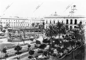 Ilustración al artículo de Santiago Montoto, "la plaza Nueva" fecha Aproximada