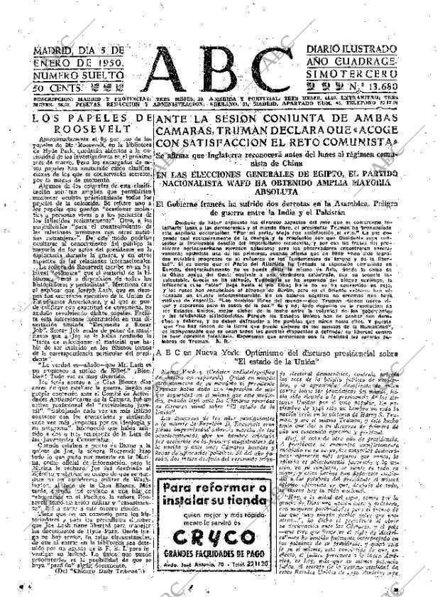 ABC MADRID 05-01-1950 página 15