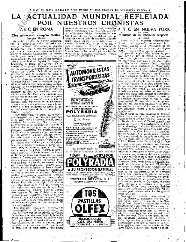 ABC SEVILLA 07-01-1950 página 9