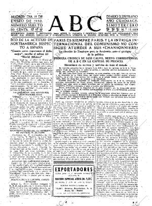 ABC MADRID 15-01-1950 página 15