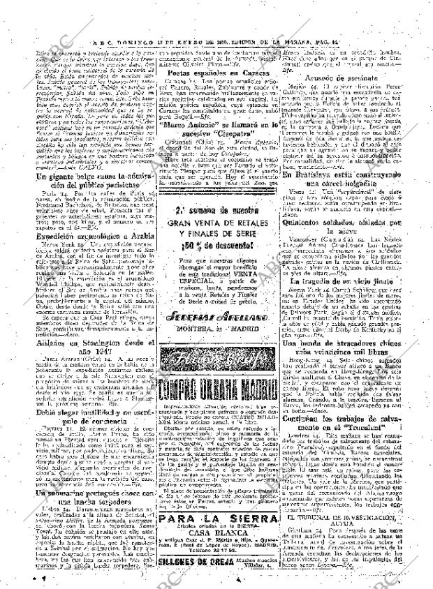 ABC MADRID 15-01-1950 página 16