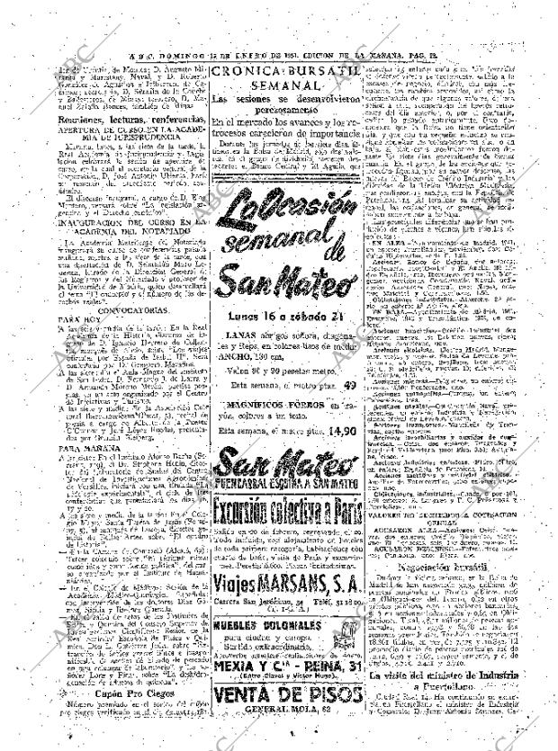 ABC MADRID 15-01-1950 página 22