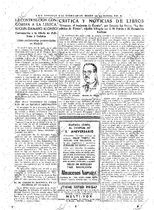 ABC MADRID 15-01-1950 página 25