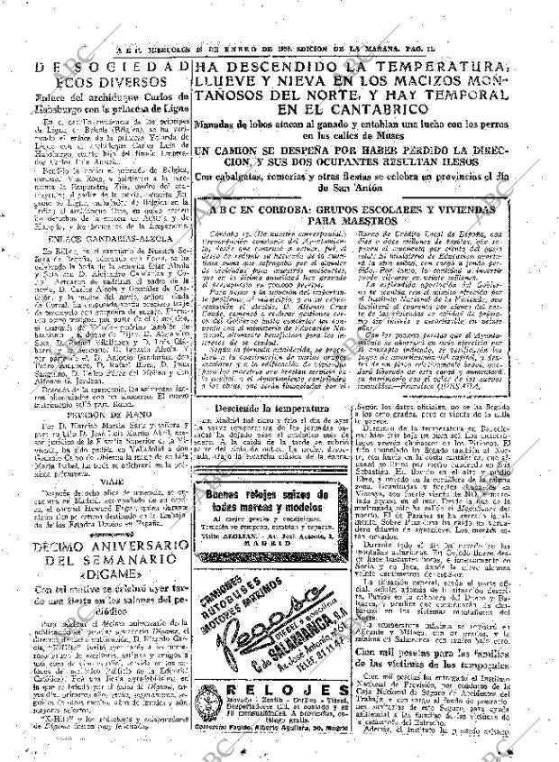 ABC MADRID 18-01-1950 página 11