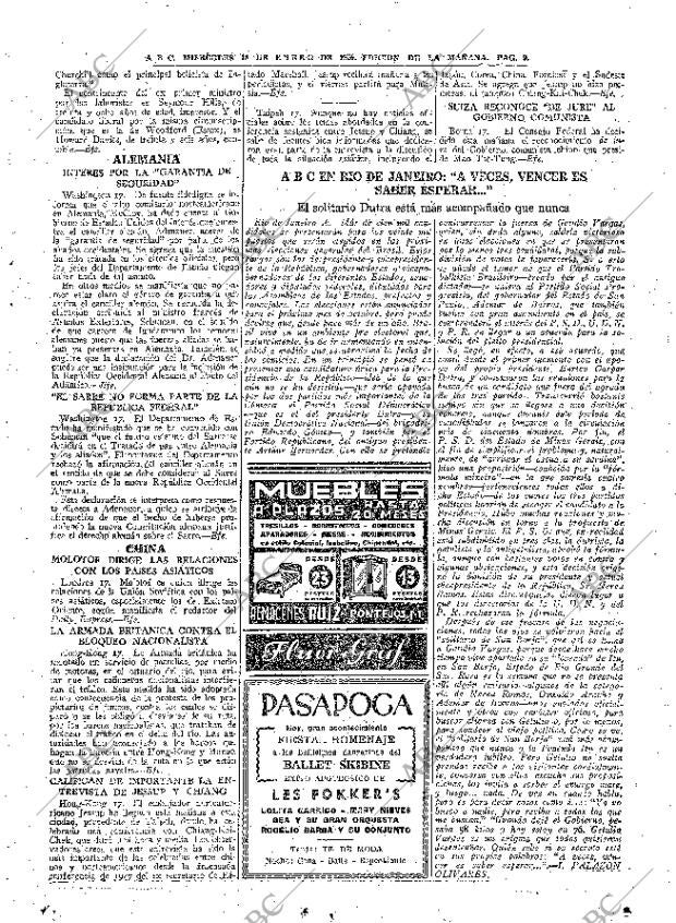 ABC MADRID 18-01-1950 página 9