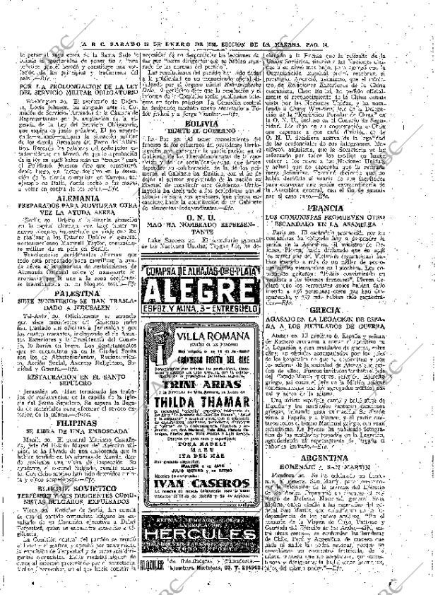 ABC MADRID 21-01-1950 página 14