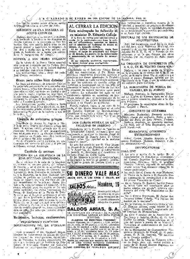 ABC MADRID 21-01-1950 página 16