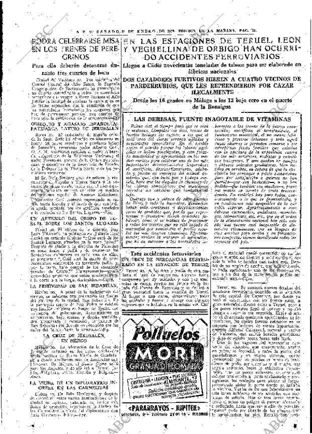 ABC MADRID 21-01-1950 página 19