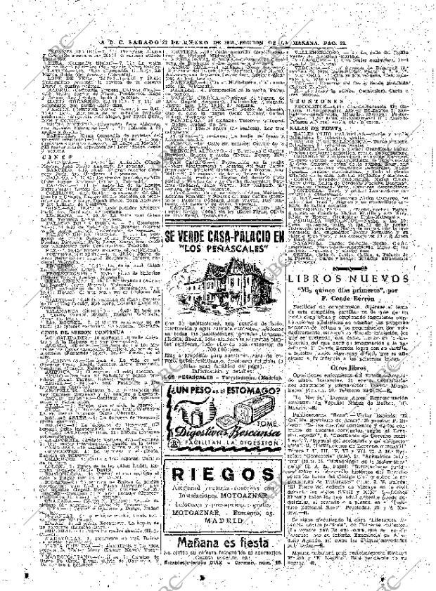 ABC MADRID 21-01-1950 página 22