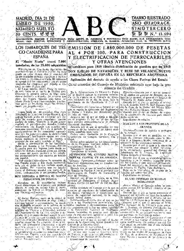 ABC MADRID 21-01-1950 página 7
