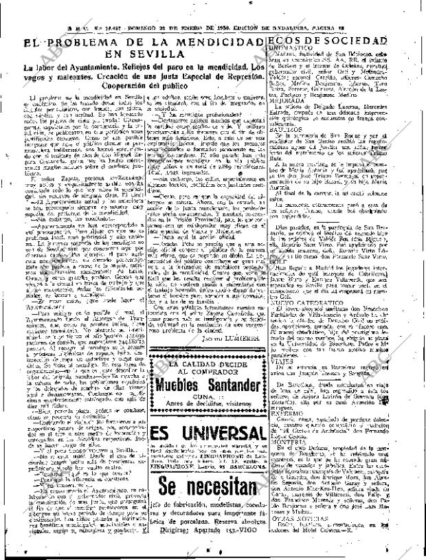 ABC SEVILLA 22-01-1950 página 13