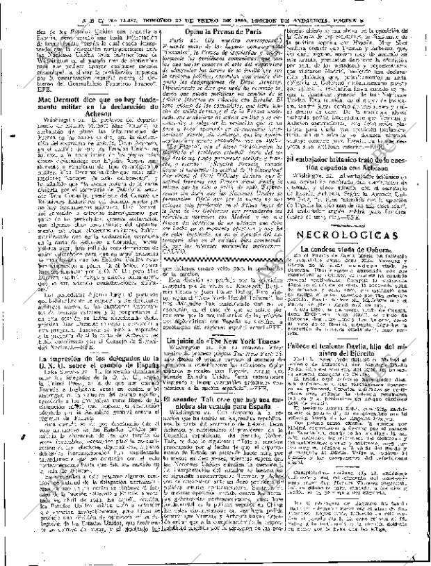 ABC SEVILLA 22-01-1950 página 8