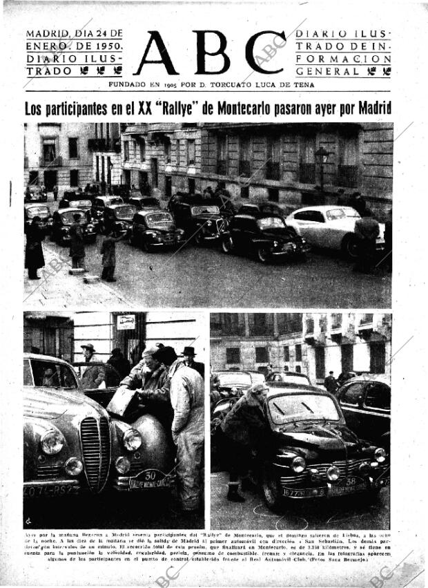 ABC MADRID 24-01-1950 página 1