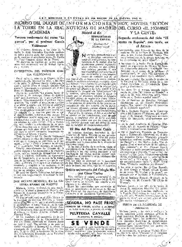 ABC MADRID 25-01-1950 página 12
